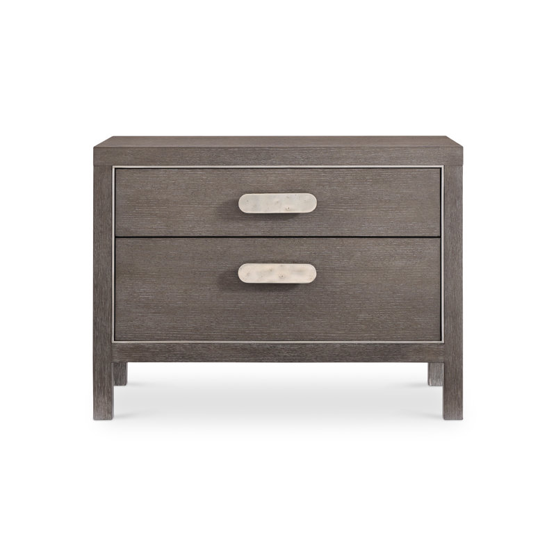 Prado Solid Wood Nightstand in Porcini, 28" H x 38" W x 18" D