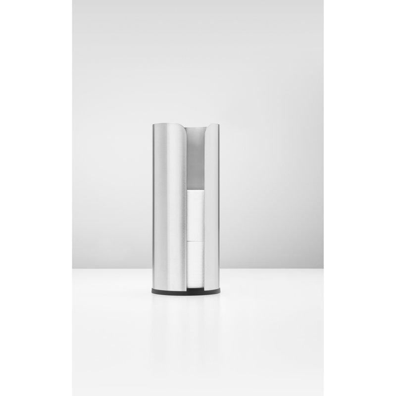 Brabantia Renew Toilet Roll Dispenser, Matt Steel