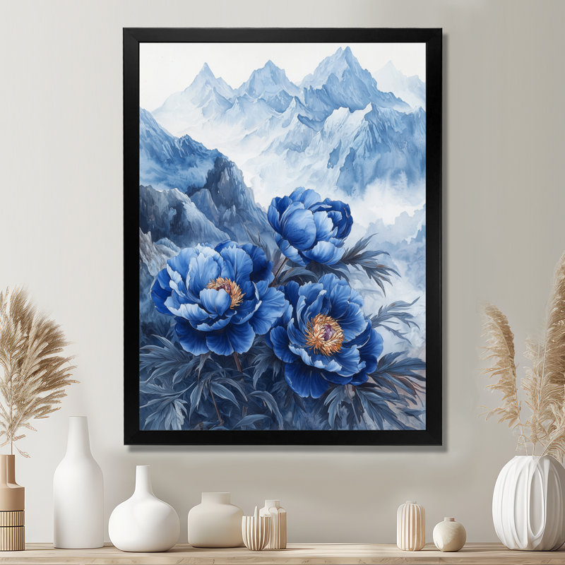 Bartle - Floral Canvas Prints, Noir, noir, noir, noir, H 20 po x l 12 po, Reproduction encadrée d'une seule photo
