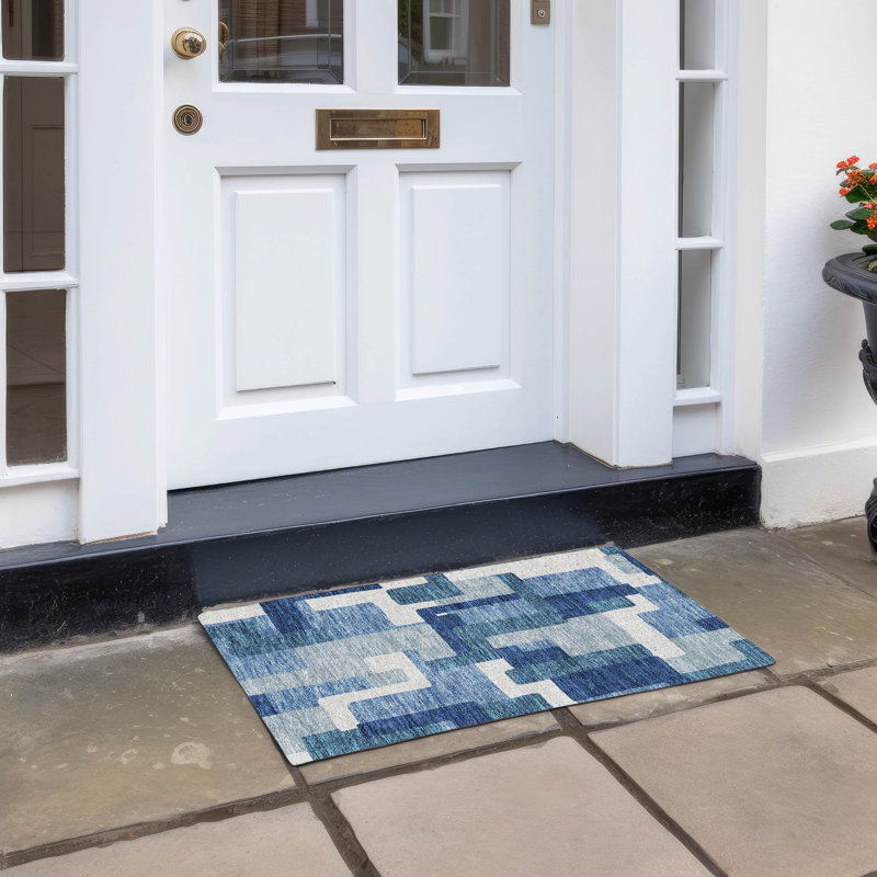  Tapis d'intérieur / extérieur antidérapant Neysa, Rectangle 1 pi 8 po x 2 pi 6 po
