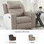 Fauteuil inclinable en cuir Stockley-90328340