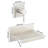Single Handle Wall Mount Roman Tub Fauce Waterfall Bathroom Faucet-105339497