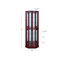 Vitrine de coin lumineuse en bois / verre Schmidt H 72 po-35564029