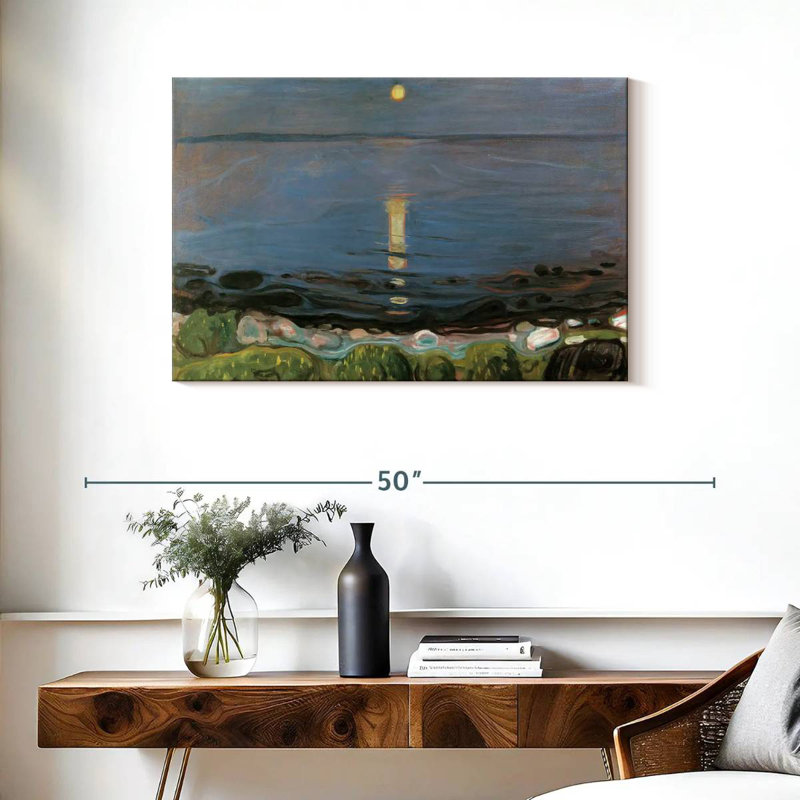 Avery Summer Night By The Beach, H 24 po x l 36 po