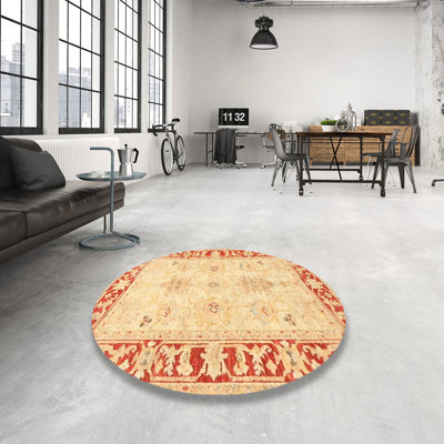 Tapis oriental orange / beige