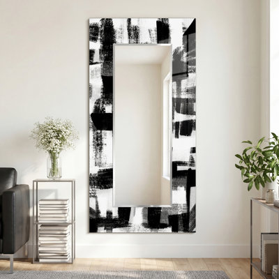 Miroir biseauté moderne et contemporain abstrait Ston Easton