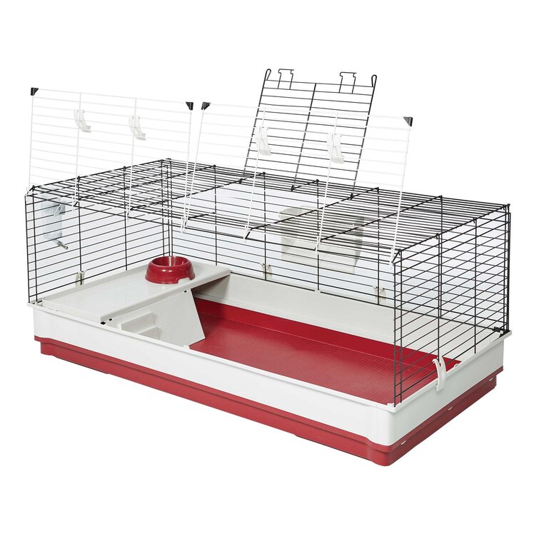 Midwest Homes For Pets Wabbitat MidWest Homes For Pets Wabbitat Extra Long  Small Animal Rabbit Cage  Reviews Wayfair