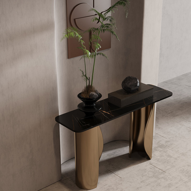 Console italienne de luxe, art italien, H 33,5 po x l 55,1 po x P 13,8 po