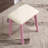 Contemporary Wood Vanity And Stool Set-255645165