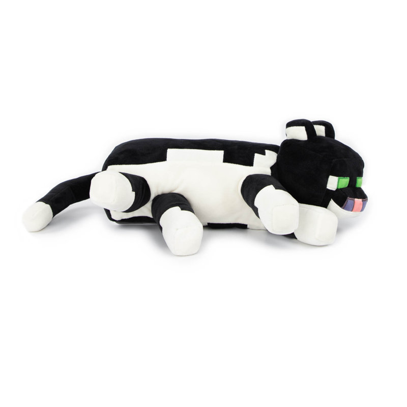 Minecraft Tuxedo Cat Plush Pillow - 40 cm Soft Stuffed Animal