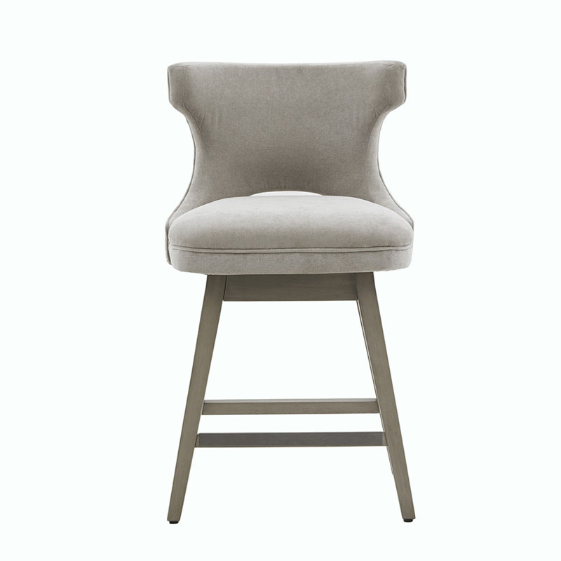 Tabouret de comptoir pivotant, Gris clair