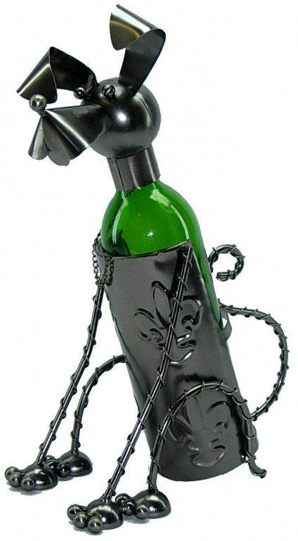 Tabletop Wine Bottle Rack in Silver