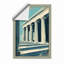 Columns And Sky Modern - Print-598469141-598469140