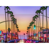 Newport Avenue, Ocean Beach Sunset Print by Brian Mc Clean