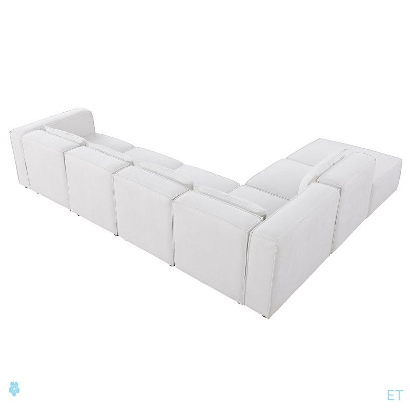 Modular Sofa Chenille Fabric,  Simple And Grand, The Seat And Back Is Very Soft. This Is Also A KNOCK DOWN Sofa