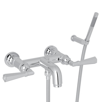 San Giovanni Exposed Wall Mount Tub Filler