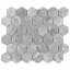Flo 2" x 2" Porcelain Mosaic Honeycomb Wall & Floor Tile