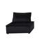 Canapé modulaire en velours noir 110,02 lb, qualité 14,5 po, hauteur du dossier confortable