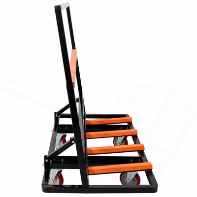Folding Drywall Cart, 2200 LBS Utility Dolly with Swivel Casters, Portable Multi‑Use Moving Cart for Drywall, Plywood, Glass and Construction Panels