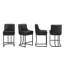 Tabouret de comptoir rembourré H 26 po avec structure en métal-1202033793-1202033807