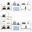 Étagère à chaussures 3 niveaux 9 paires en métal empilable, range-chaussures extensible réglable en hauteur-1344242700-1406527448