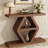 39.4" Farmhouse Console Table With 3-tier Storage Shelves, Narrow Entryway Table, Rustic Sofa Table Behind Couch For Hallway, Foyer, Living Room, Apartment Entry, Modern Wooden Entry Table, Walnut