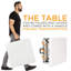 Rectangular Metal Outdoor Picnic Table , 61cm W 122cm D