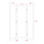 Miroir d'appoint de sol 3 panneaux Heyer
