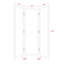 Miroir de salle de bain pliant 3 panneaux Jiahao l 60 po x H 72 po