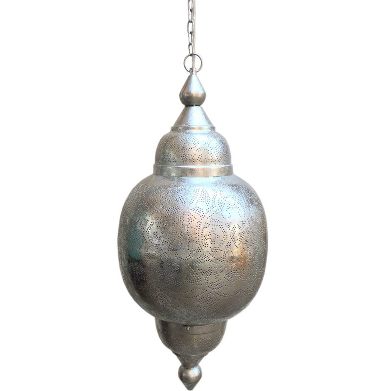 Abigale 1 - Light Lantern Pendant, Silver