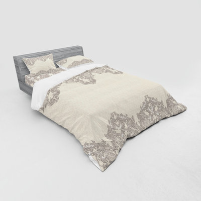 Ensemble de housse de couette en microfibre Taupe