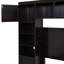Lit en bois pleine grandeur avec armoire et tablette Finish-148016335