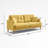 70.1" Living Space Sofa 3 Seater With Waterproof Fabric , Usb Charge Port-252876377