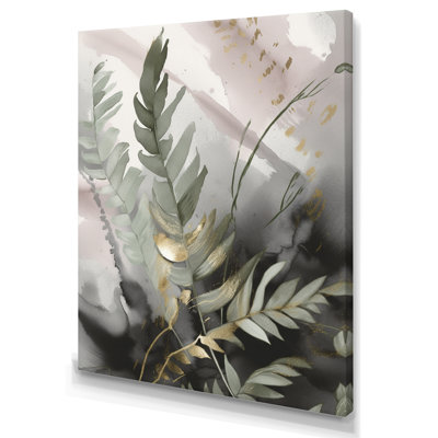 «Green Fern Whispers I», art mural fougères