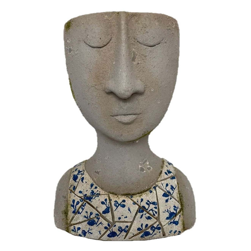 Tête de jardinière à statue