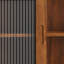 Armoire coulissante 35,4 "à 2 portes avec trois niveaux d'espace de rangement, convenant aux salles de bain, cuisines et salles à manger-299985801