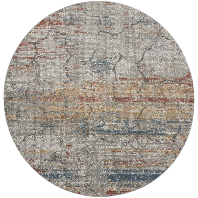 RUSTIC TEXTURES - Area Rug, Round 7'10"