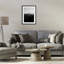 Empire Empire en impression monochrome sous verre encadrée, design par Aledanda-873394346-873394347