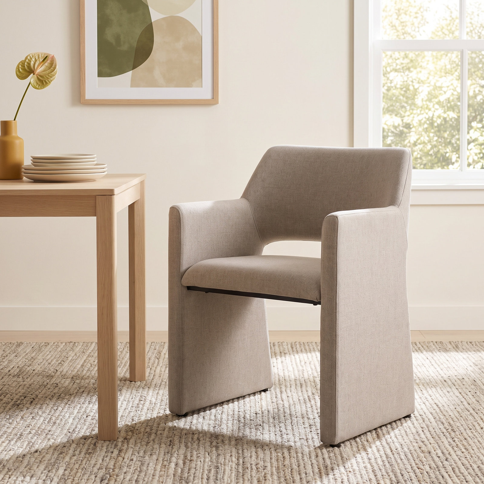 Dollie Dining Armchair, Beige