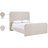 Fira Daliah Linen Textured Fabric Upholstered Bed-2026383425-2026383480