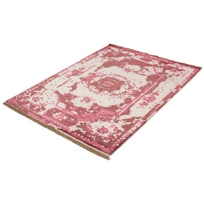Finnan One-of-a-Kind 5'6" X 7'6" 2010s Viscose Area Rug in Cream