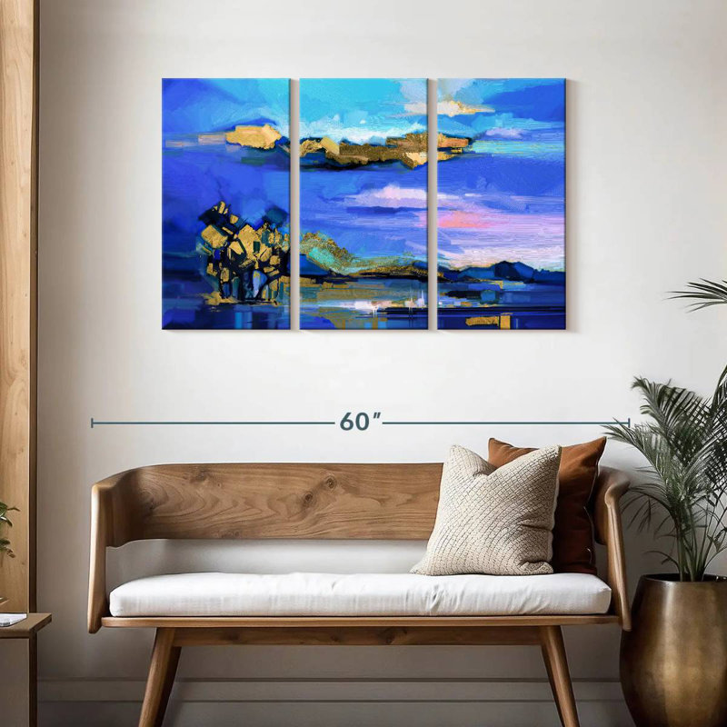 Avery Abstract Landscape Acrylic, 28" H x 45" W