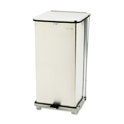 Steel Step On Kitchen Trash Can - 24 Gallons