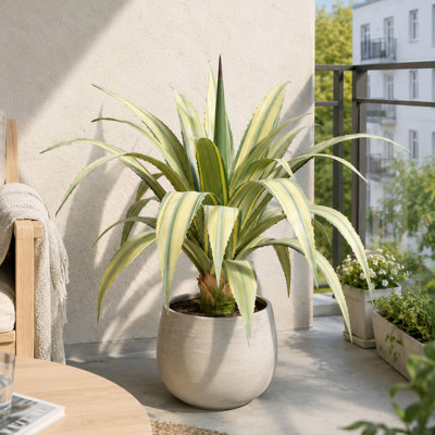 30in Artificial Agave Plant, Agave Plant Artificial, UV Protected Fake Agave Plant, Faux Agave Plant Outdoor for Home Outdoor Decor