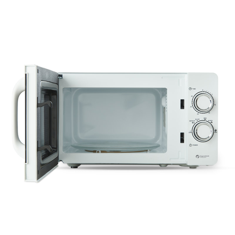 Tower Manual Microwave , 800W, 20L, Chrome, White
