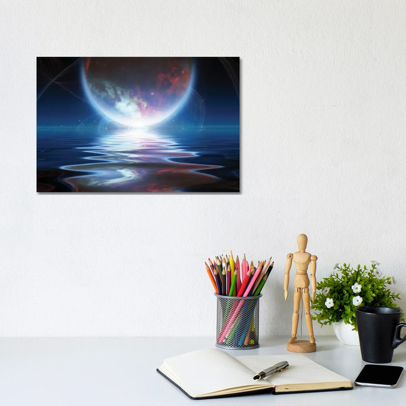 Exosolar Planet Rise by Bruce Rolff - Wrapped Canvas Print, 20.32 cm H x 30.48 cm W