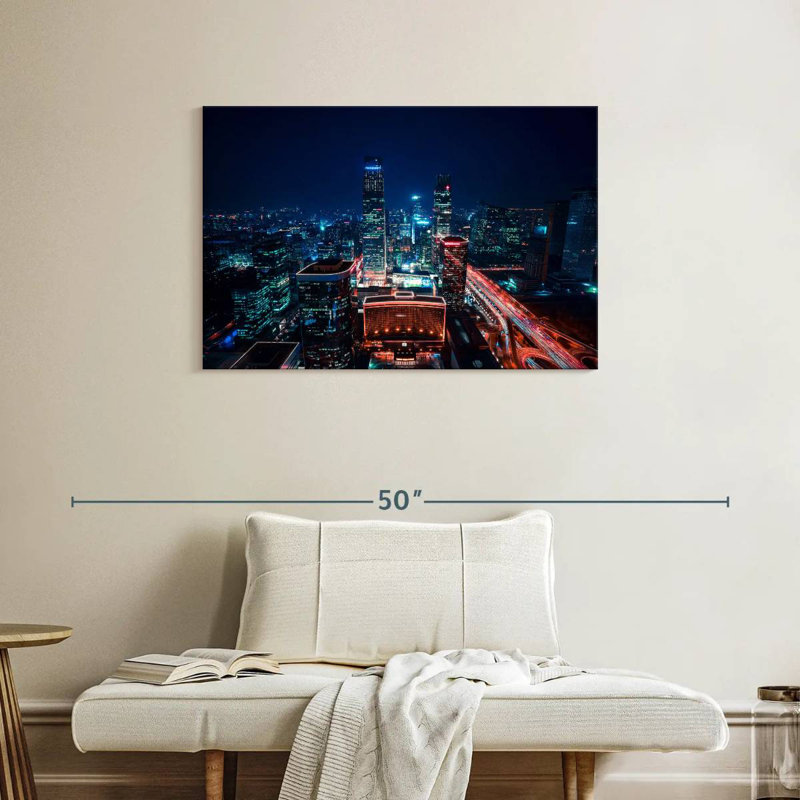 Beijing CBD Night, 24" H x 36" W