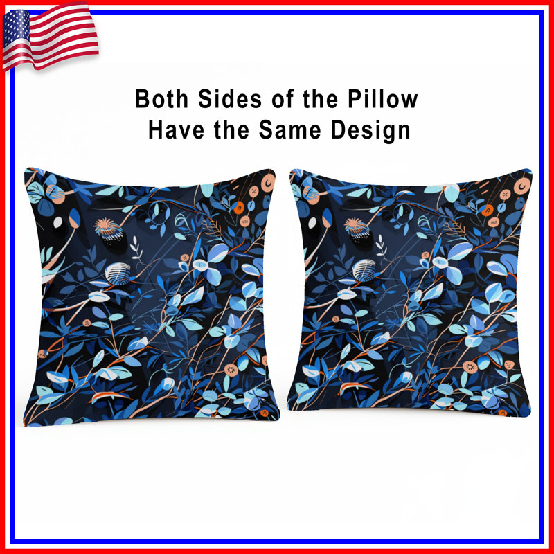 Coussin Botanical, 14 X 14 pouces