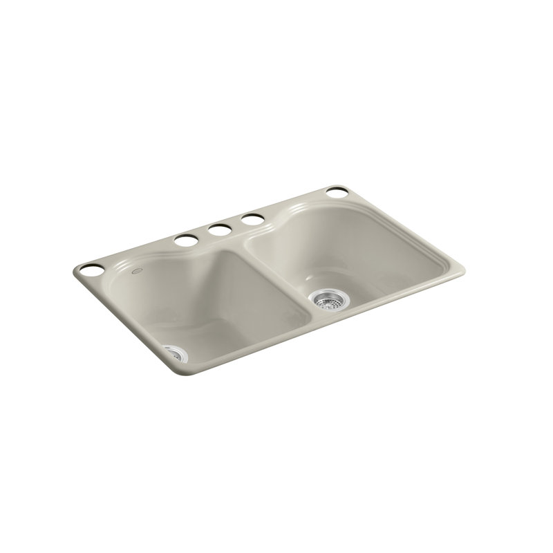 Hartland 33" L x 22" W Undermount Kitchen Sink, Sandbar