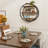 Floating Shelves, 3 Tier Decorative Geometric Circle Metal And Wood Wall Shelves, Bathroom Shelf Round Wall Decor, Rustic Brown